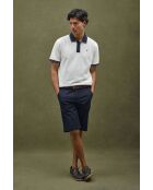 Polo a manica corta Elie in cotone ecru