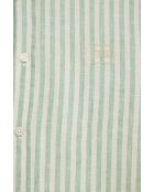 Camicia a manica lunga in misto lino verde Sacha