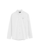 Camicia a maniche lunghe in cotone bianco Jean