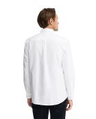 Camicia a maniche lunghe in cotone bianco Jean