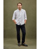 Camicia a maniche lunghe in cotone bianco Jean