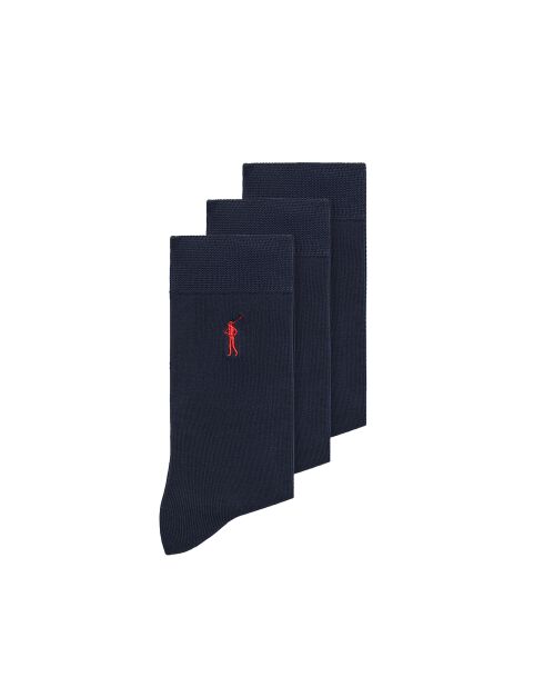 Lot de 3 chaussettes en coton Zakaria navy