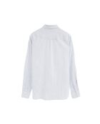 Camicia a maniche lunghe Théophile in misto lino bianco