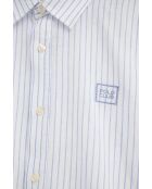 Camicia a maniche lunghe Théophile in misto lino bianco