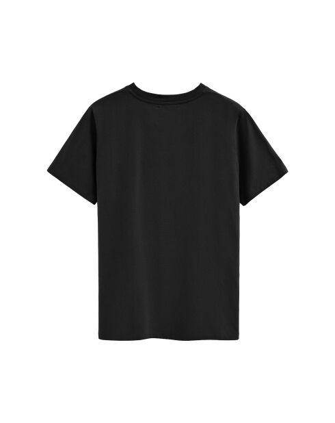 T-Shirt à manches courtes en coton Marius noir