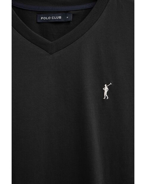 T-Shirt à manches courtes en coton Marius noir