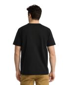 T-Shirt à manches courtes en coton Marius noir