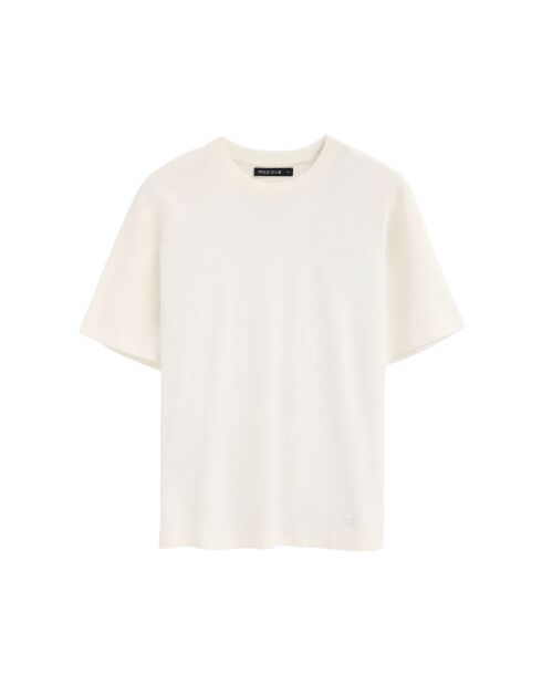 T-Shirt à manches courtes en coton Diego écru