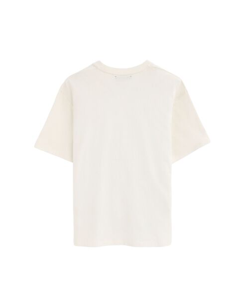 T-Shirt à manches courtes en coton Diego écru