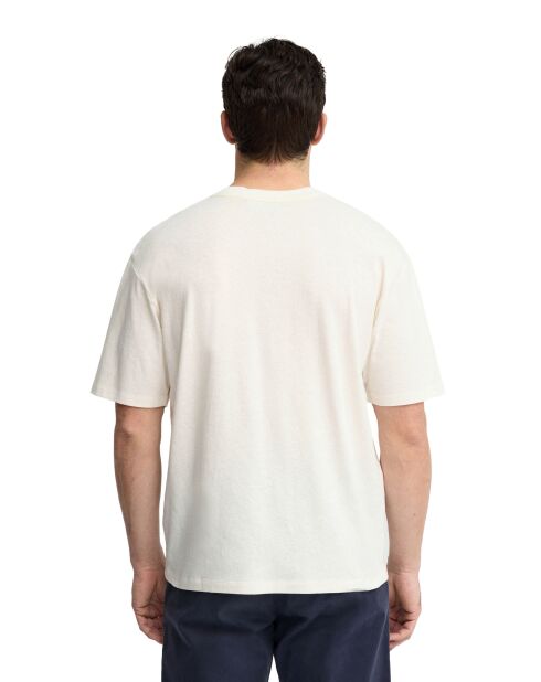 T-Shirt à manches courtes en coton Diego écru