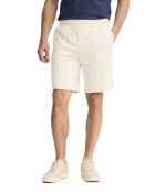 Pantaloncini da jogging Fabio in cotone ecru
