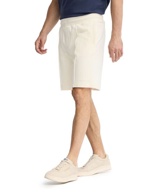 Pantaloncini da jogging Fabio in cotone ecru