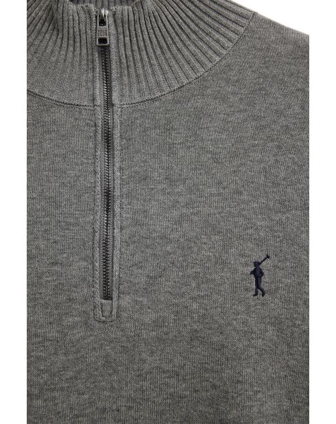 Felpa Aaron vigore in cotone grigio