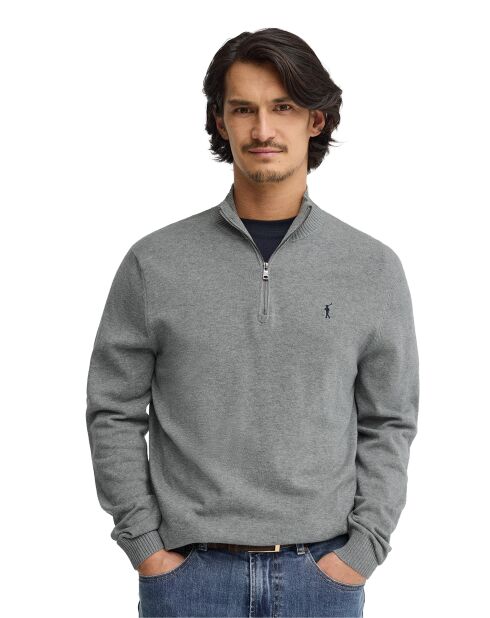 Felpa Aaron vigore in cotone grigio