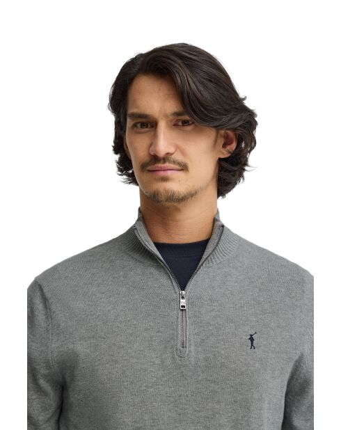 Felpa Aaron vigore in cotone grigio