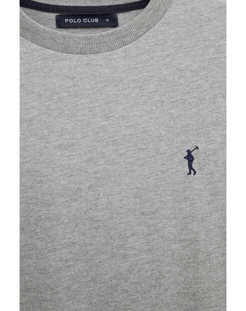 T-Shirt à manches courtes en coton Léo gray vigore