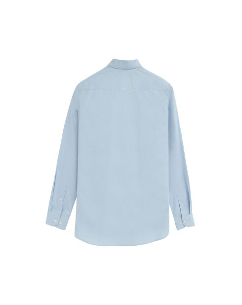 Camicia a manica lunga in cotone blu Karl baby