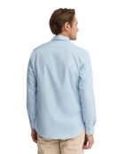 Camicia a manica lunga in cotone blu Karl baby