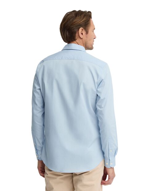 Camicia a manica lunga in cotone blu Karl baby