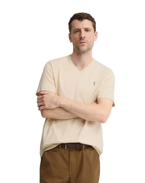 T-Shirt à manches courtes en coton Mathis cream