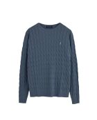 Felpa Ethan in cotone blu denim