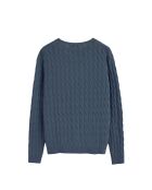 Felpa Ethan in cotone blu denim