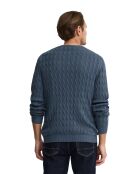 Felpa Ethan in cotone blu denim