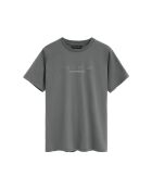 T-Shirt à manches courtes en coton Oscar asphalt