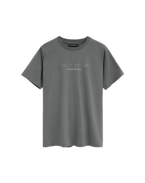 T-Shirt à manches courtes en coton Oscar asphalt