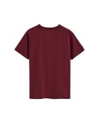 T-Shirt à manches courtes en coton Mathieu garnet
