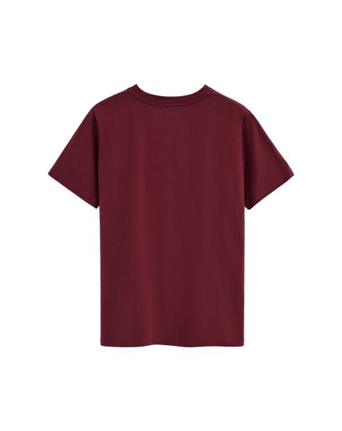 T-Shirt à manches courtes en coton Mathieu garnet