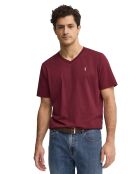 T-Shirt à manches courtes en coton Mathieu garnet