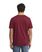 T-Shirt à manches courtes en coton Mathieu garnet
