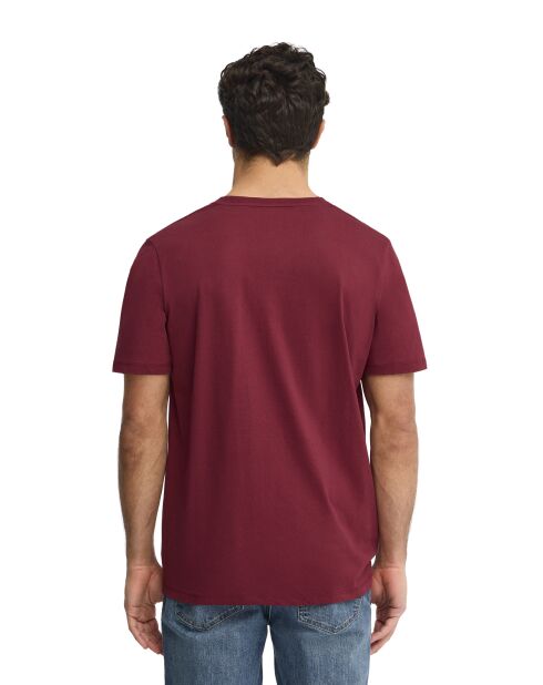 T-Shirt à manches courtes en coton Mathieu garnet