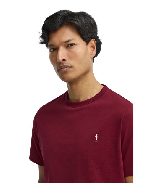 T-Shirt à manches courtes en coton Killian garnet