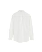 Camicia Roland a manica lunga in cotone bianco