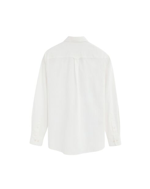 Camicia Roland a manica lunga in cotone bianco