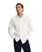 Camicia Roland a manica lunga in cotone bianco