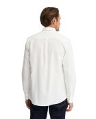 Camicia Roland a manica lunga in cotone bianco
