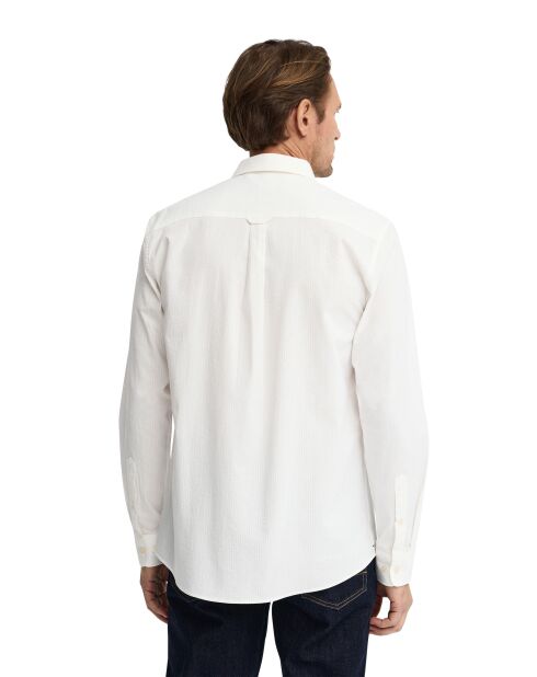 Camicia Roland a manica lunga in cotone bianco
