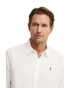 Camicia Roland a manica lunga in cotone bianco