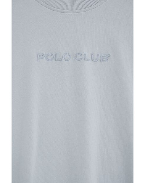 T-Shirt à manches courtes en coton Robert baby blue