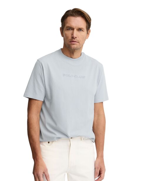 T-Shirt à manches courtes en coton Robert baby blue