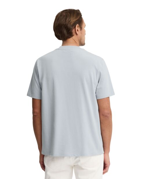 T-Shirt à manches courtes en coton Robert baby blue