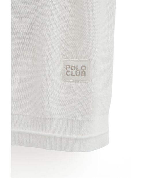 Felpa Logan in cotone ecrù
