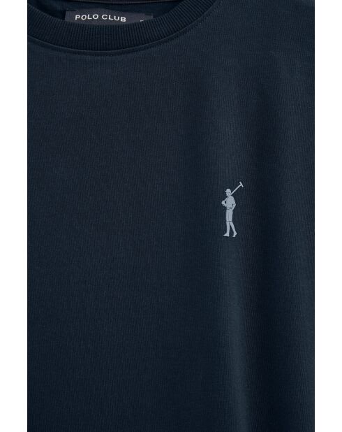 T-Shirt à manches courtes en coton Lucas navy