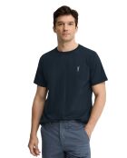 T-Shirt à manches courtes en coton Lucas navy