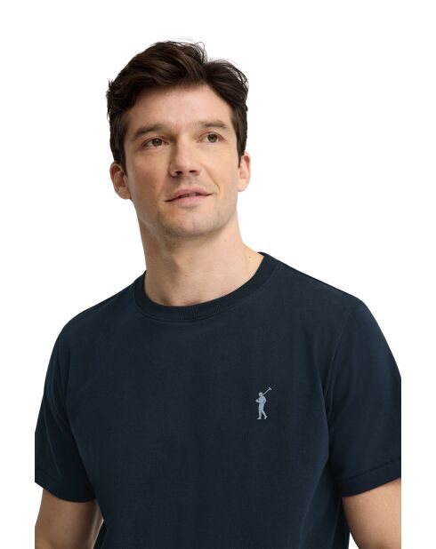 T-Shirt à manches courtes en coton Lucas navy