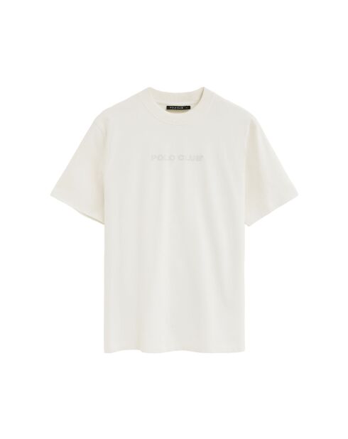 T-Shirt à manches courtes en coton Romain white
