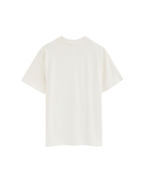 T-Shirt à manches courtes en coton Romain white